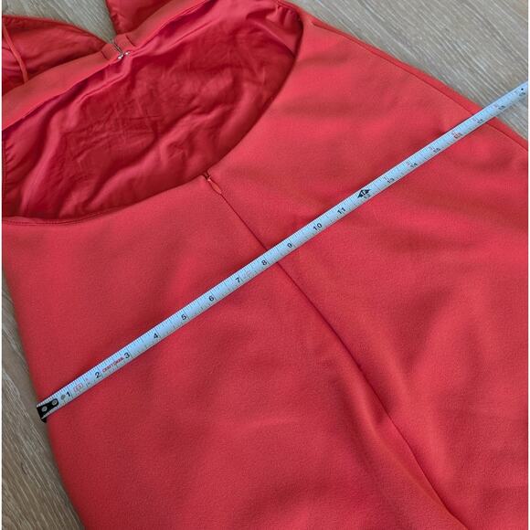 Bec + Bridge Ella Flame Orange Cutout Slit Midi Sleeveless Dress, size 10 - Picture 13 of 14